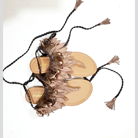 Festival Brown Boho Sandals NWT size 5.5 - Picture 5 of 5